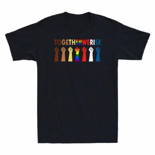 We Rise Together Black History Month Equality Short Sleeve Men s Cotton T-Shirt XXXL