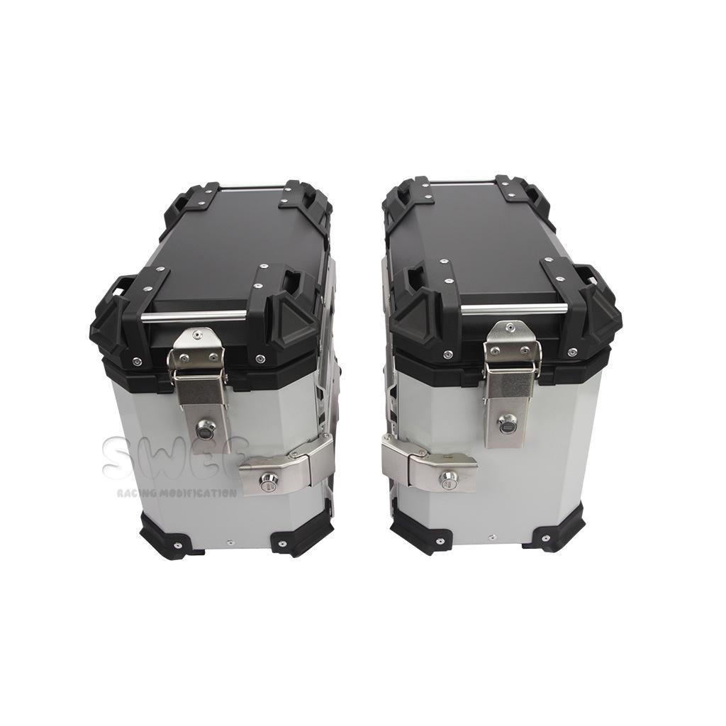 Universal Motorcycle Aluminum Side Boxes – Waterproof, Anti-Collision, Quick Release (18L/28L/35L)