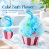 Simulation Cake Foaming Sponge Ice Cream Design Body Skin Cleaner Bath Bubble Ball  Body Cleaning