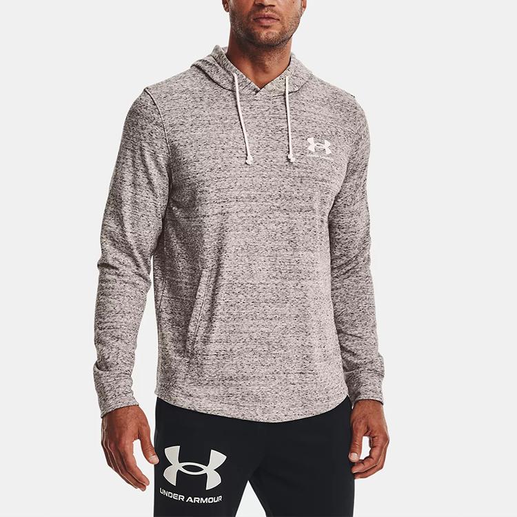 Under Armour Rival Terry Training Hoodie Men hoodies Agate-White 1370401-112