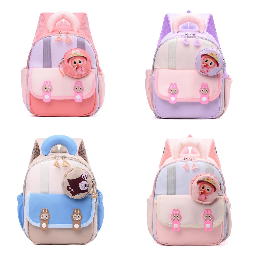 Childrens Cartoon Labubu Backpack With Breathable Oxford Material For Toddlers And Preschoolers