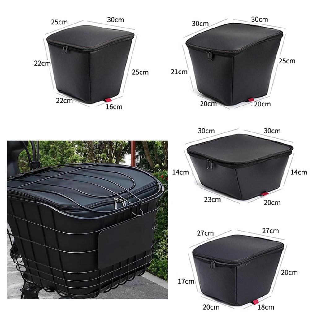 Fahrradkorb-Einlage Aufbewahrungstasche, Wasserdichte Tragetasche, Gepäckträger, Fahrrad vorne