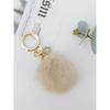 LALA Natural Mink Fur Keychain - L Beige
