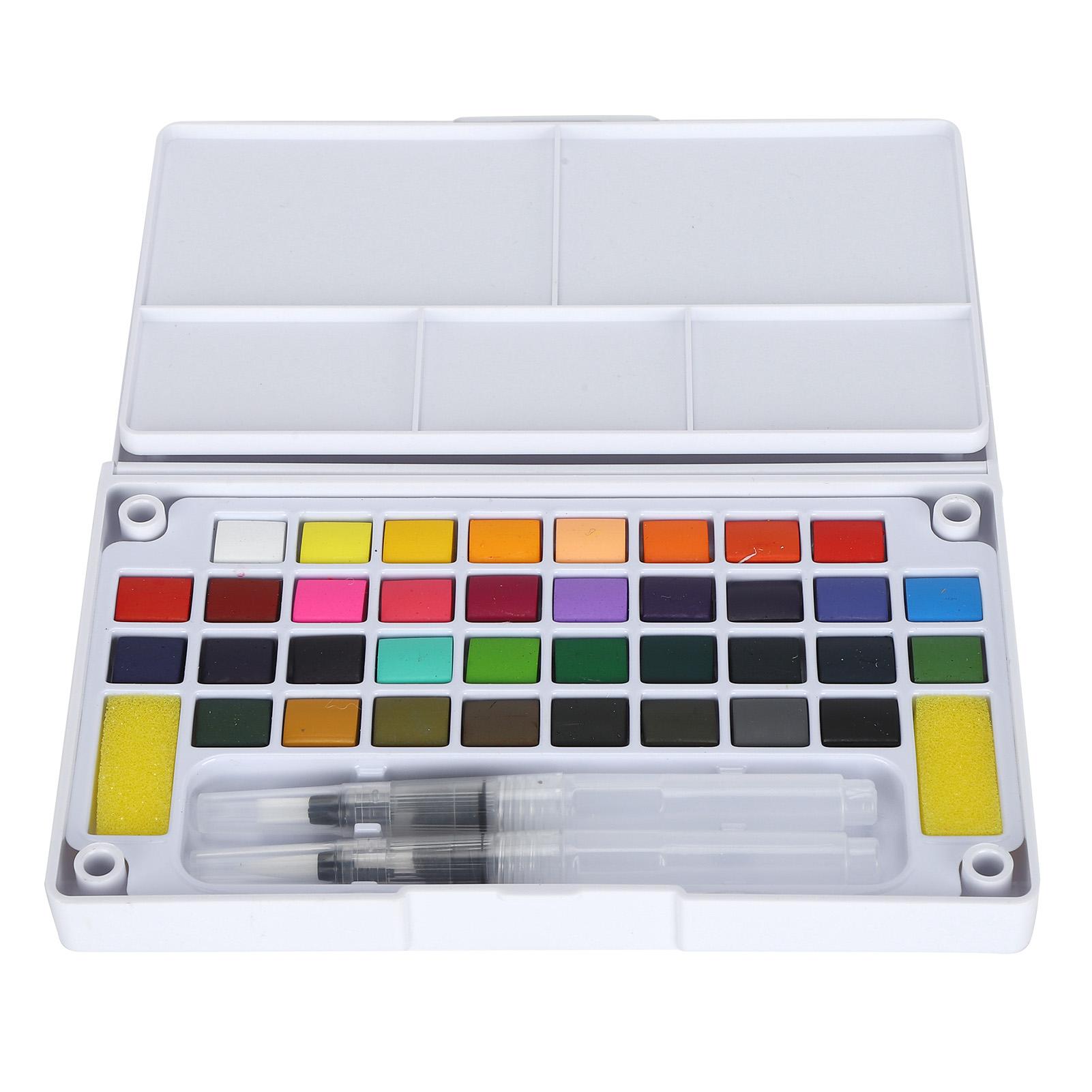 

Акварельные пигменты портативный яркий цветной набор акварельных красок для начинающих художников с ручкой 36 цветов