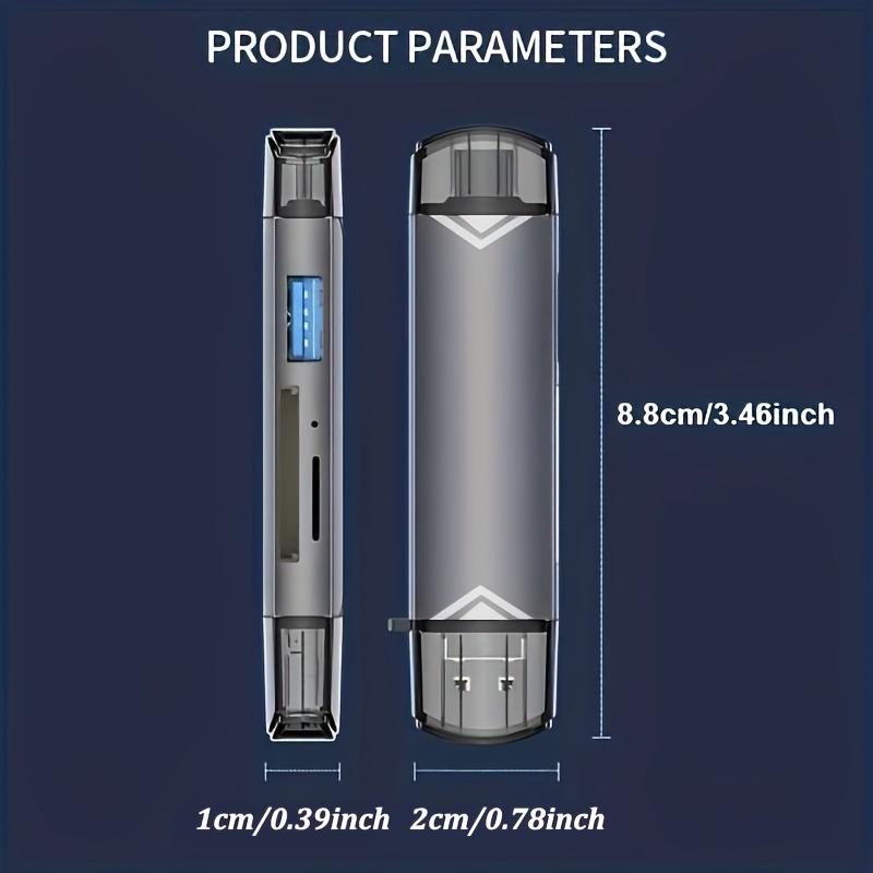 6 In 1 Multifunction Usb 3.0 Card Reader U Disk Flash Drive Memory Card Reading Adapter Phone Accessories