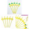 Degradable Paper Straws For Parties With Lemon Pattern For Cake Drinks And Cocktails