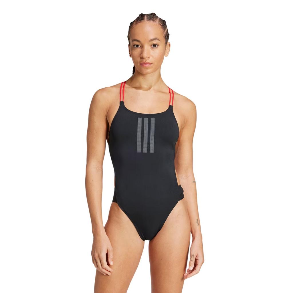 Adidas Womens/Ladies Ripstream 3 Stripes One Piece Swimsuit