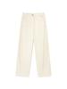 KIJUN Curved Seam Corduroy Pants Ivory