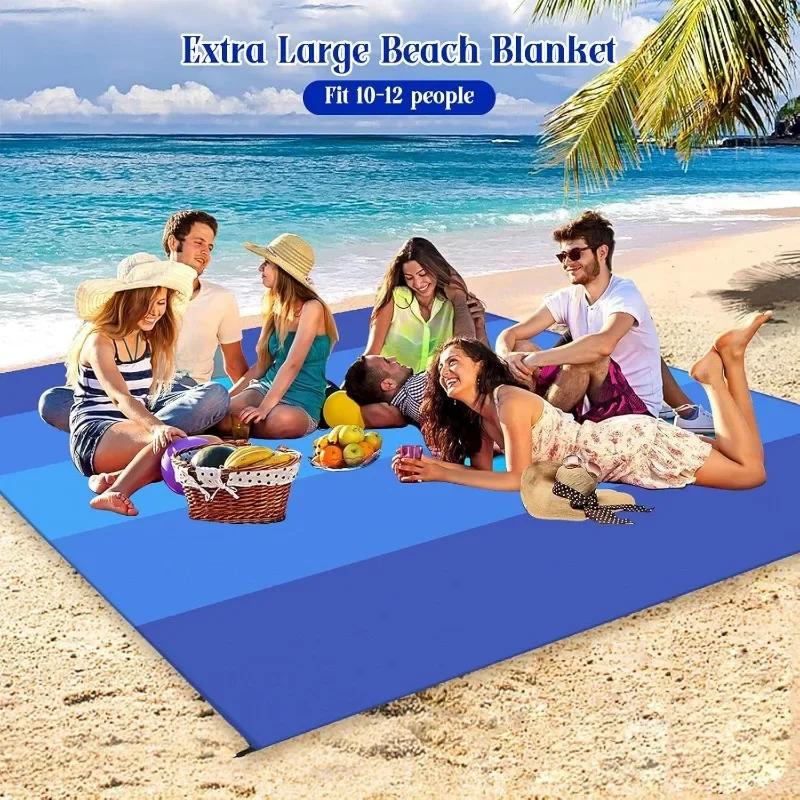 Wasserdichte Stranddecke - Strandmatte - Geeignet für Strandreisen, Camping, Picknick.
