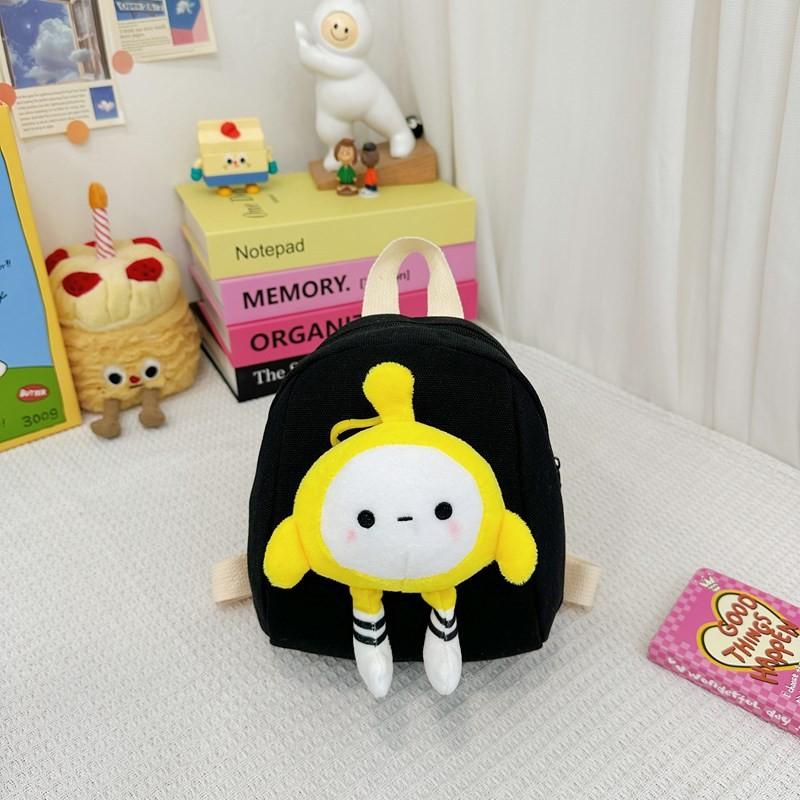 Childrens Cartoon Backpack With Plush Egg Party Doll Decoration For Preschool Kids