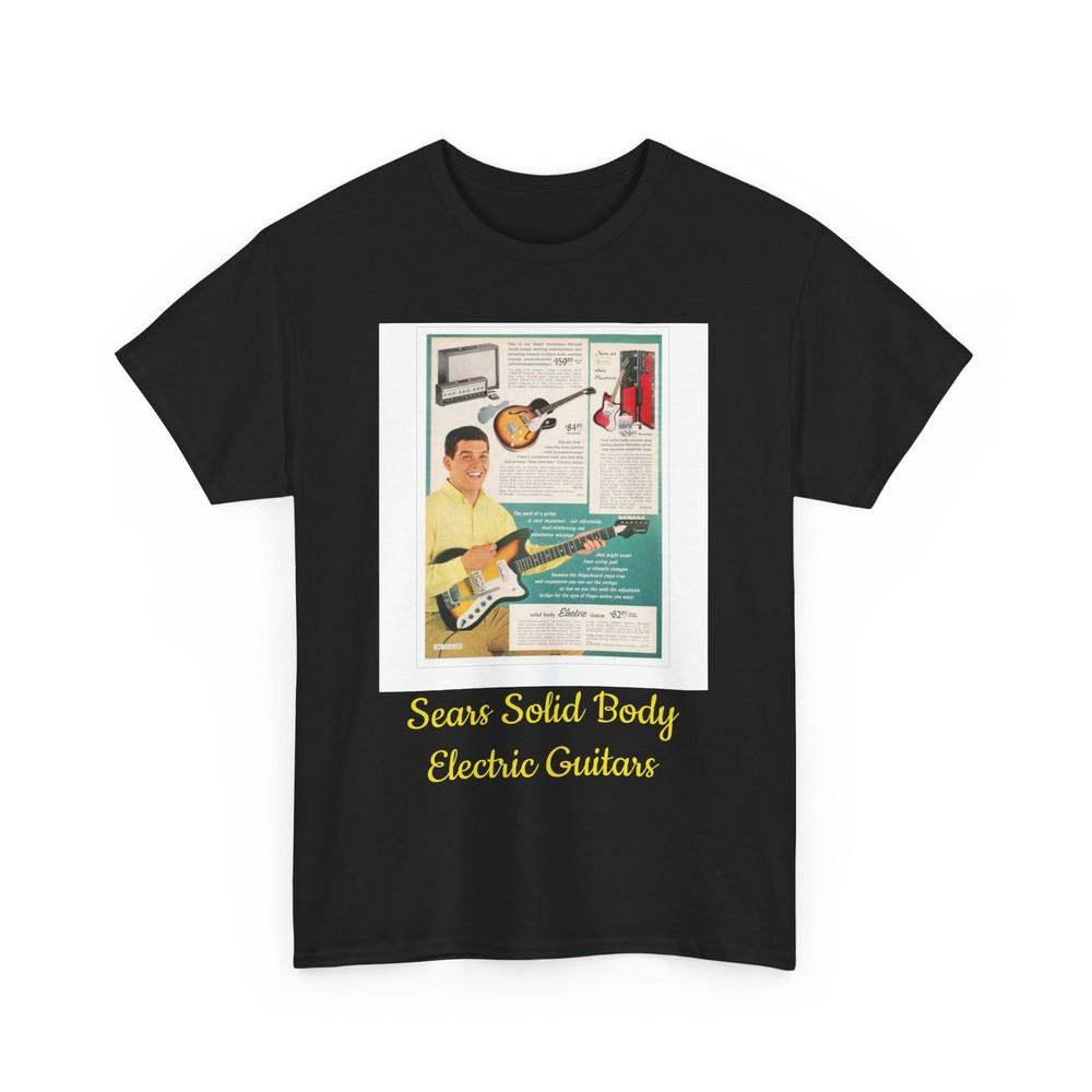 Vintage Sears Electric Guitars Retro Tee, Musician Gift Shirt, Guitarist Tshirt, Unisex T-Shirt XL