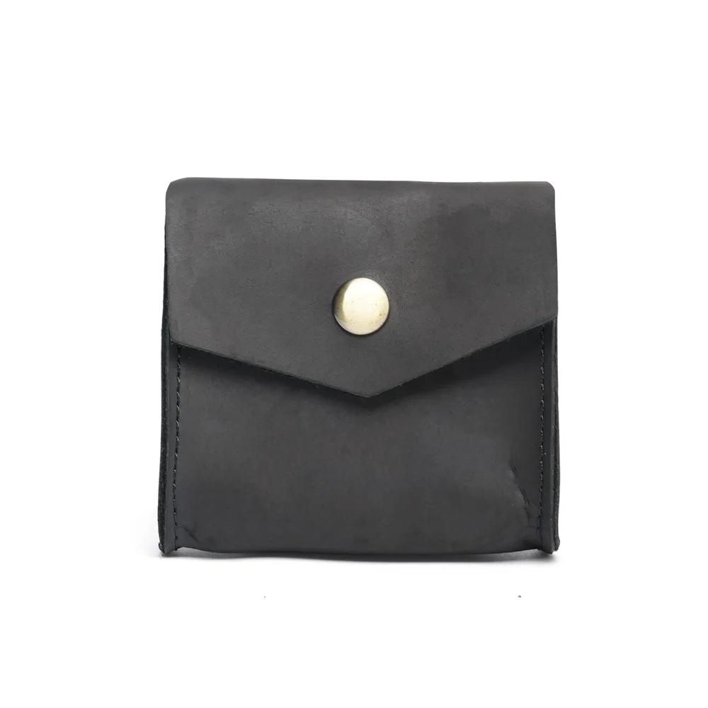 Leather Card Holder Minimalist Wallet Handmade Coin holders Compact Leather coin purses Front Pocket Wallet for Men & Women