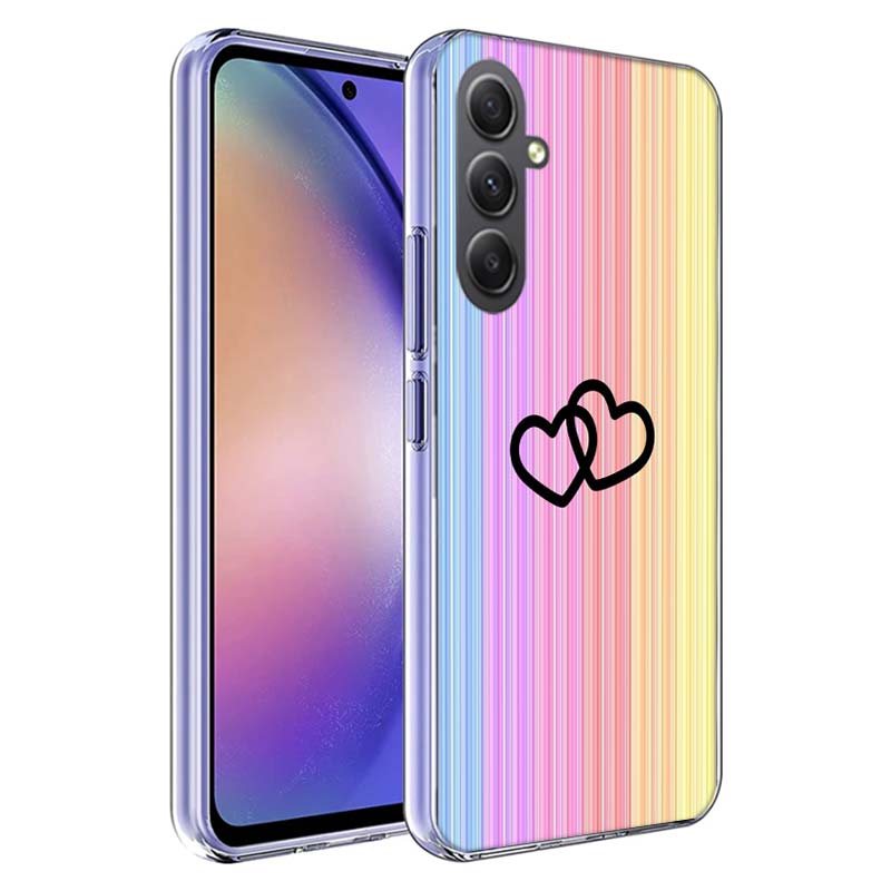 Rainbow Gradient Love Phone Case for Samsung A17 A37 A57 A07 A16 A26 A36 A56 A06 A02S A12 A22 A32 A52S A04S A14 A24 A34 A54 A03