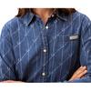 Calvin Klein Casual Comfortable Denim Letter Pointed Collar Long Sleeve Shirt Women shirts 47B702G-U5H
