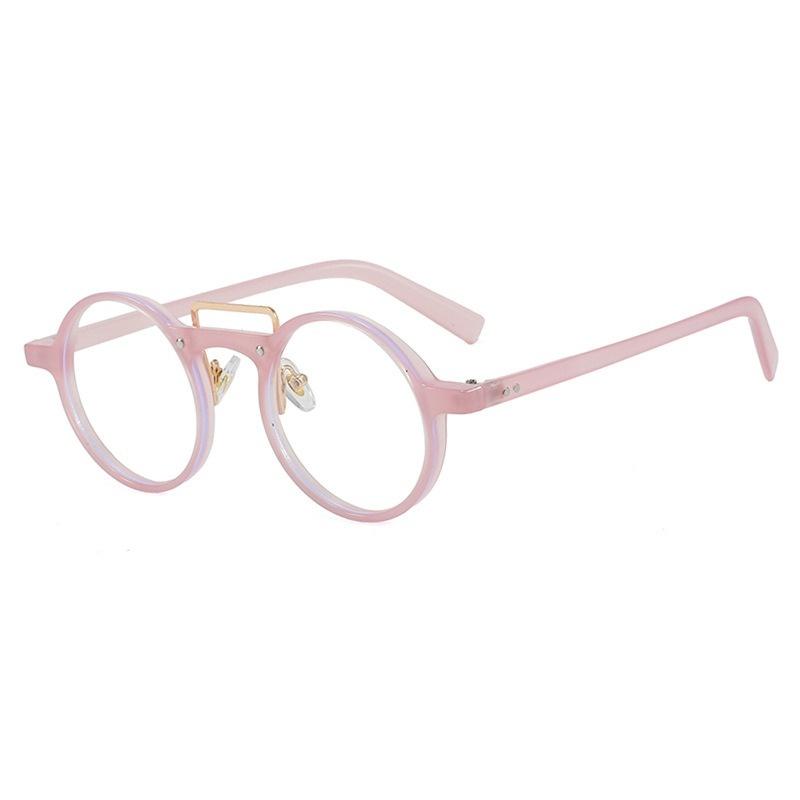 Y2K Trendy Vintage Sunglasses Men Women Hip Hop Accessories Designer Retro Round Small Frame Fashion Metal Steam Punk Eyeglasses