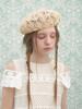 Beulaunhaes Crochet Knit Beret - Beige
