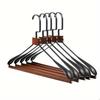 Thickened Wide-shoulder Beech Iron Suit Hanger Seamless Non-slip Paint Metal Hanger Home Hotel Dry and Wet Dual-use Hange