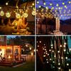 Waterproof Solar Crystal Ball String Lights 20/30/50/100 LEDs 8 Modes for Outdoor Garden Wedding Christmas Party Decoration