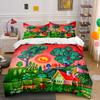 Trees, Houses, Sun, Animals. Bedding Sets Duvet Cover Sets Duvet Covers Pillowcases(1 * Duvet Cover 2 * Pillowcases Without Duvet Insert)