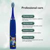 Children Sonic Electric Toothbrush Kids Tooth Brush IPX6 Waterproof USB Rechargeable 6 Replacement Brush Heads Oral Cleaning