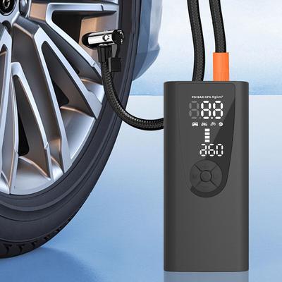 Cyfrowa przenośna pompka 6000mAh Pompka powietrza do opon z latarką LED 150PSI 10,3bar Kompresor powietrza samochodowego