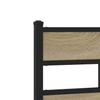 Metal Bed Frame without Mattress Sonoma Oak Finish 120x200 cm