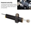 Motorcycle Steering Damper, Adjustable Steering Stabilizer for Improved Stability and Safety, Universal Fit for Motorcycles, Black