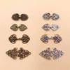 4 Pieces Vintage Sweater Clips Cardigan Clip Shawl Clips Retro Cloak Sweater Clips Antique Swirl Collar Clip Clasps
