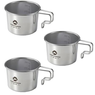 CAMPING MOON Solo Κούπα S Κούπες Κάμπινγκ, 160ml, Σετ 3 Τεμαχίων, SOLO MUG S-180-3P
