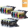 F FINDERS&CO LC75 Ink Cartridges Replacement for Brother LC-75 LC71 XL Ink Work for Brother MFC-J430W J435W J835DW J425W Printer (6BK 2C 2M 2Y,