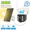 LS VISION Solarna Kamera Smart 4G na Kartę SIM WiFi IP Zewnętrzna Bezprzewodowa Wodoodporna CCTV Ochrona Bezpieczeństwa Domu Wbudowana Bateria Z Panelem Solarnym