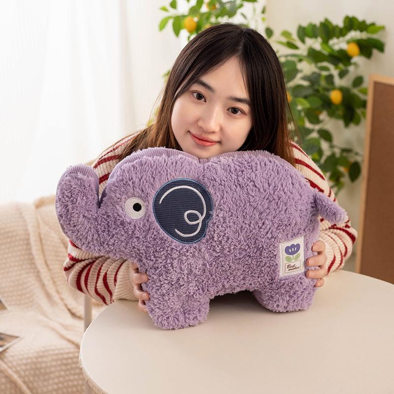 Nordic Minimalist Animal Elephant Cute Puppy Rabbit Pillow Bedroom Sofa Cushion Room Decoration