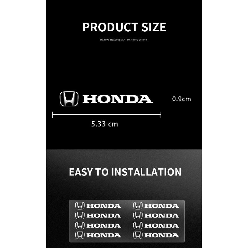 Náhodné samolepky do interiéru auta Styling emblému volantu pro Honda Fit Mugen Insight Type S R VTEC DOHC Modulo Vezel Legend RR Si