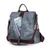 Zipper Backpack Women's Block Color Backpack Female Anti-Theft Schoolbag