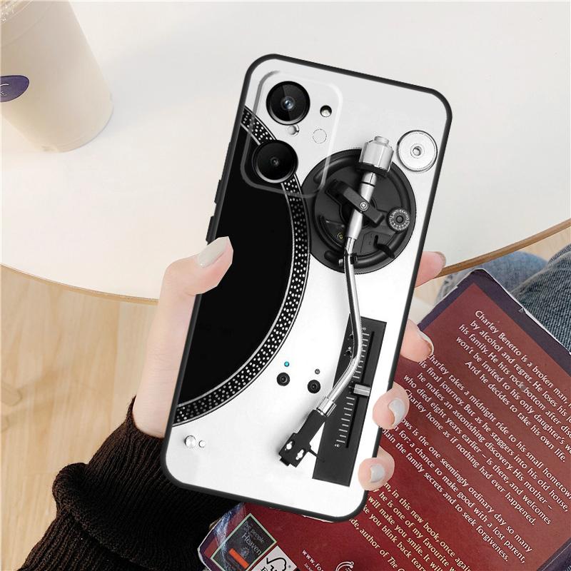 Vinyl DJ Record Art Case For Realme GT 6 6T 5 GT7 Pro 10 11 12 13 14 Pro Plus C53 C51 C21Y C25S C55 C67 C61 C75