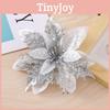 Flowers Decorative Christmas With Shiny Finish For Holiday Tree And Props Party