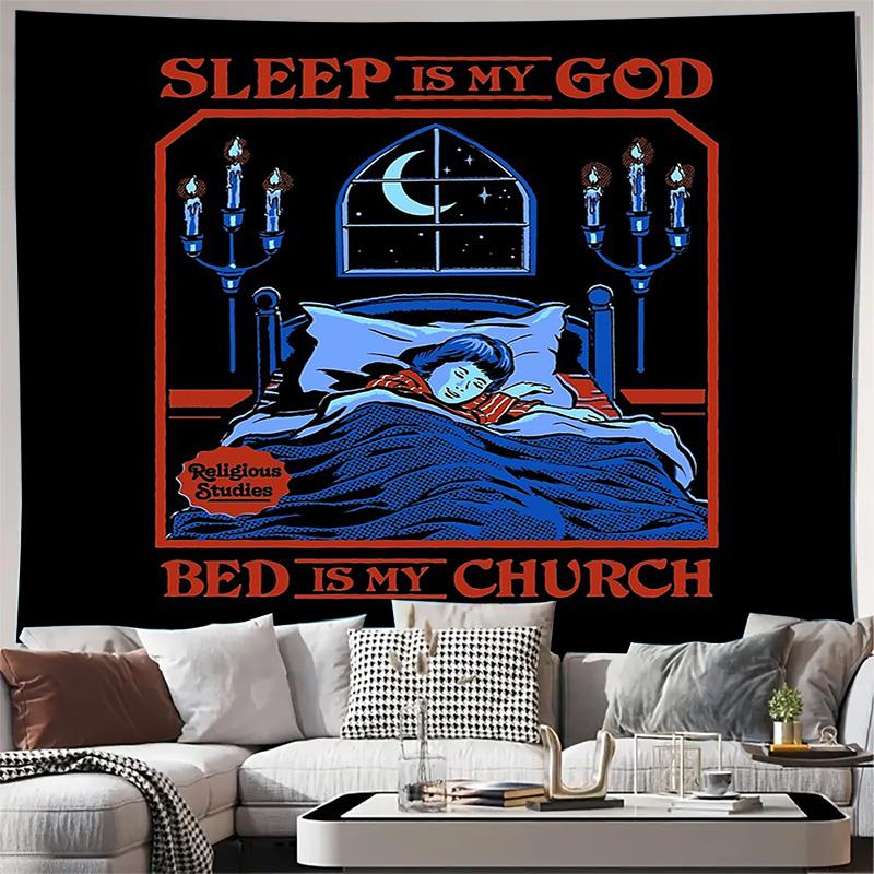Gothic Vampire Tapestry Dark Academia Wall Decor Horror Aesthetic Room Decor Halloween Tapestry Bedroom Backdrop Gothic Home Dec 74x94cm(29x37in)