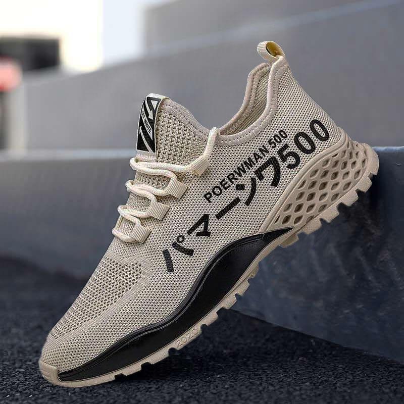 

Мужская повседневная обувь, новая дышащая обувь на мягкой подошве, удобная, легкая, трендовая, модная и универсальная спортивная обувь для бега 44 хаки