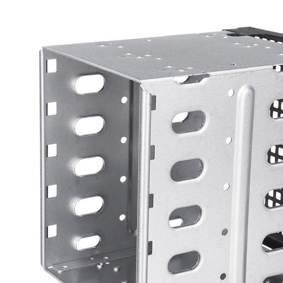 5 Slot 3.5 pollici SATA SAS Gabbia Rack per Hard Disk Vasso Caddy con Spazio per Ventola