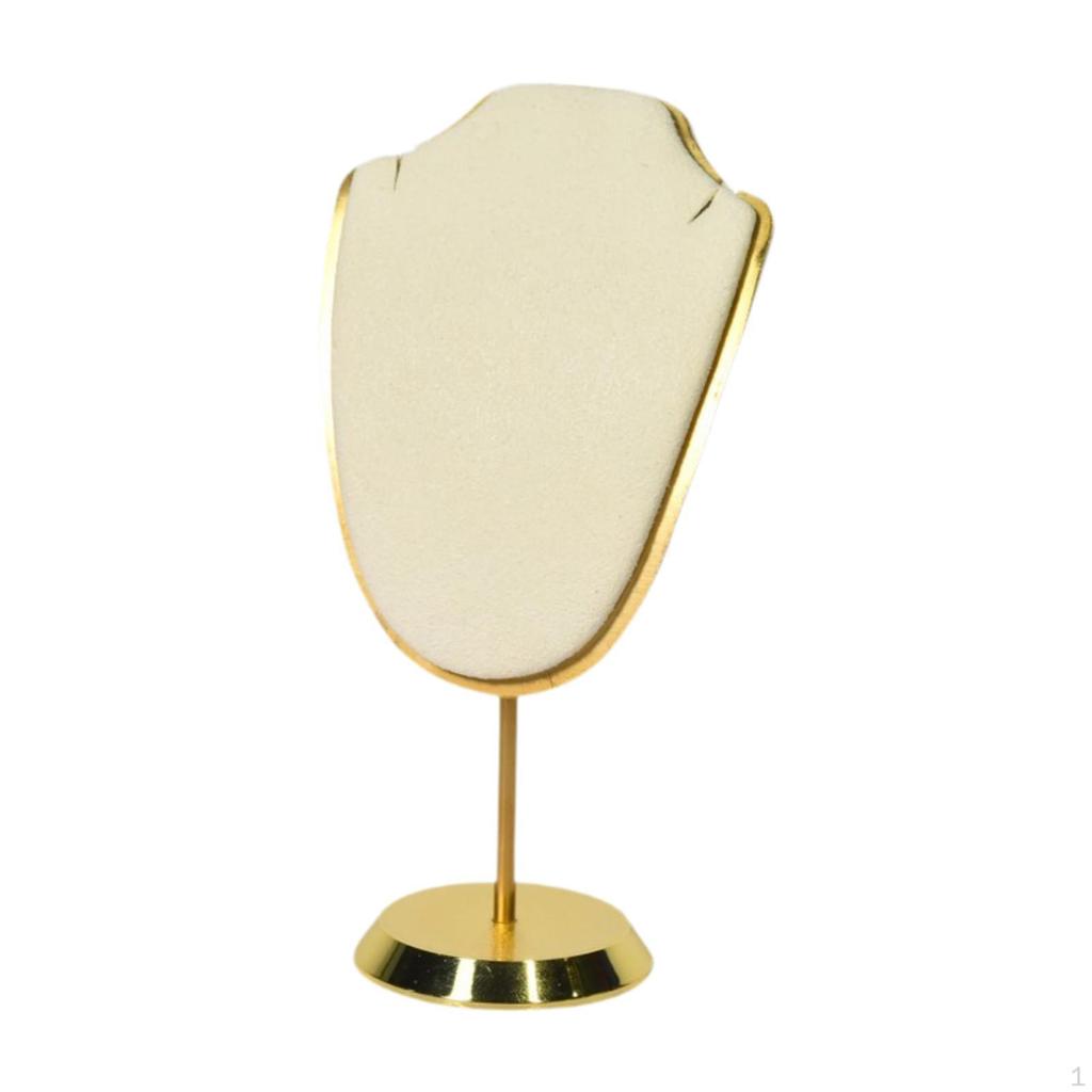 Busto de Exibição de Joias Suporte Organizador Adereço para Fotos Base de Metal Armazenamento de Colares Loja