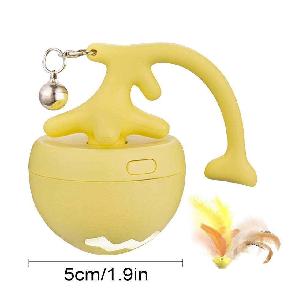 Electric Cat Ball Automatic Cat Toy With Light USB Rechargeable Ball Smart Moving Cat Toy Self-Play Rechargeable Rolling Ball