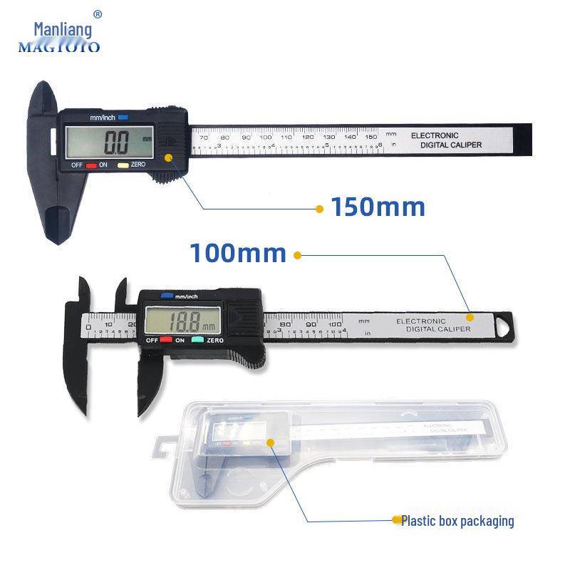 Manliang Digitaler Messschieber mit Kohlefaser zur Armbandmessung