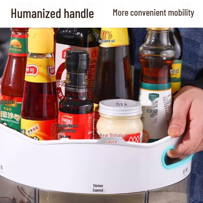 Yunshuang Rotating 3-Tier Kitchen Spice Rack