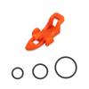 Fishing Rod Pole Hook Keeper Bait Holder with Rubber Rings Fishing Lures Jig Hooks Safety Keeping Holder Fishing Tackle