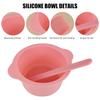 2 Pack Silicone Wax Warmer Liner with Spatula Sticks, Reusable Silicone Waxing Bowl, Wax Pot Liner for Hair Removal (2)