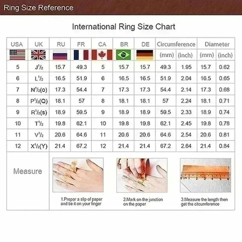 Vintage Inlaid White Green Red CZ Women's Ring Trendy Gold Color Geometry Daily Wear Party Jewelry Anniversary Gift