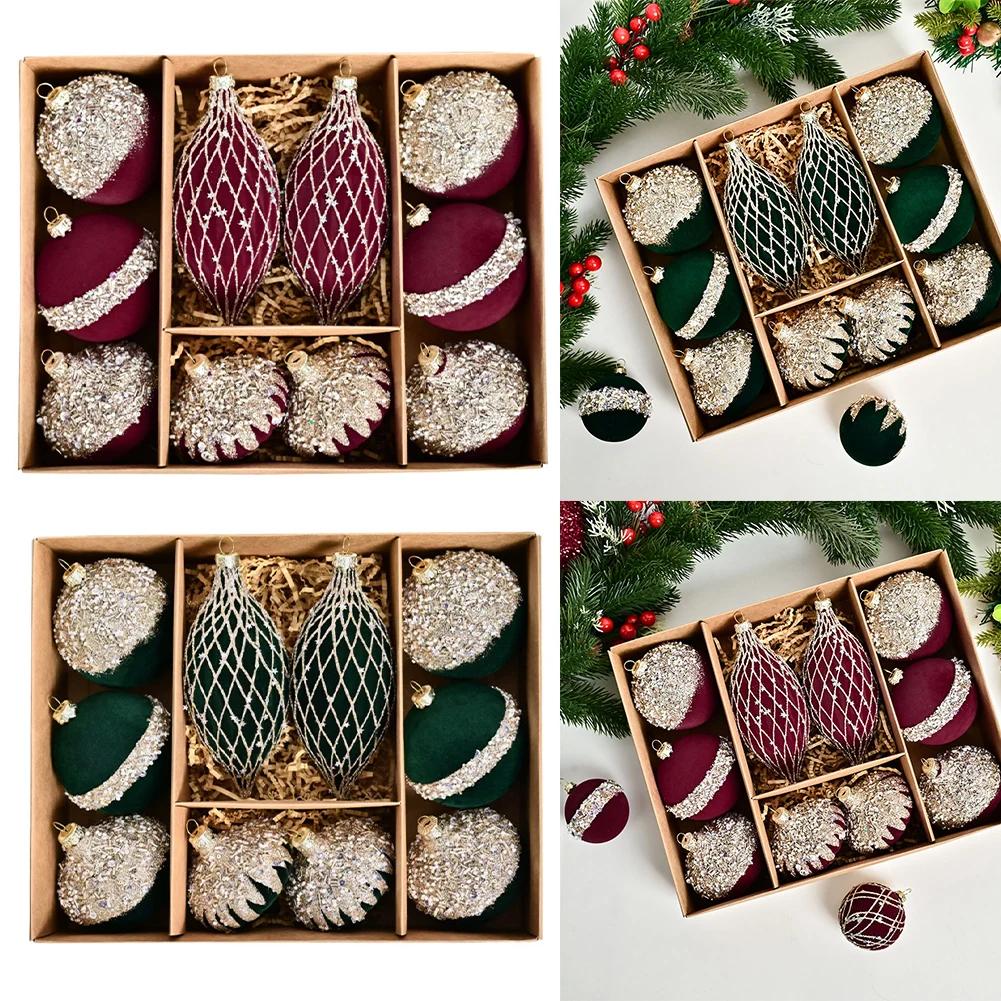Christmas Celebration Christmas Balls Unique Christmas Tree Decor Christmas Easy To Hang Various Styles Hanging Ornaments