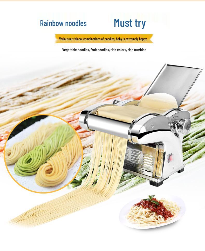 Seagull Junchu Automatic Dough & Dumpling Skin Press - Commercial-Grade Stainless Steel Noodle Maker.