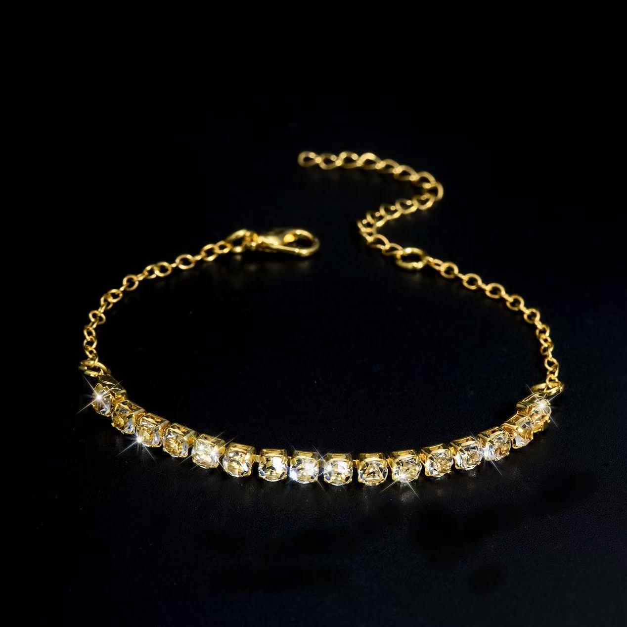 

Женский браслет-бангл с цепочкой из циркониевых когтей - Элегантная европейская и американская модная бижутерия