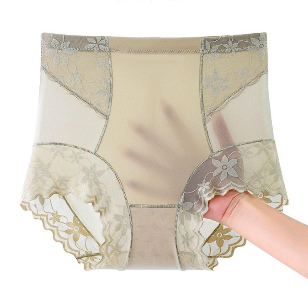 High Waist Slimming Shapewear Lace Flower Body Shaping Underpants Tummy Control Underwear  Daily